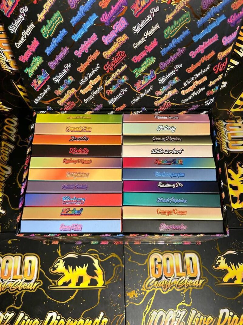 Gold coast clear cartridges